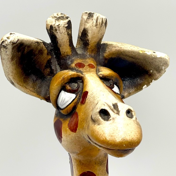 1992 Beasties Of The Kingdom “Geraldine Giraffe” Sculpture Signed by John Raya - Picture 2 of 15